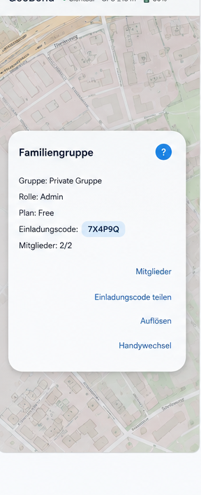 GeoBond Familiengruppe Demo