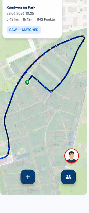 GeoBond Track und Map Matching Demo
